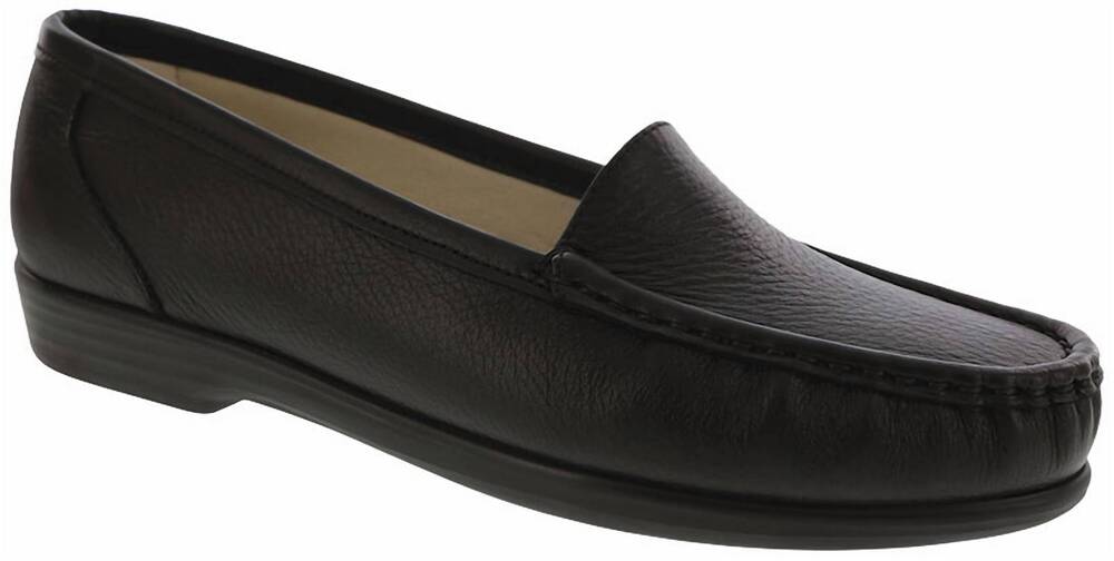 NEW SAS women's simplify moccasin loafer in black